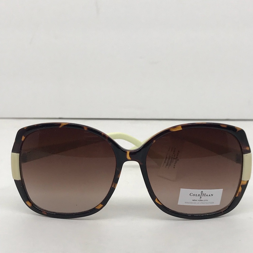 Cole Haan Cream and Tortoise Sunglasses NWT